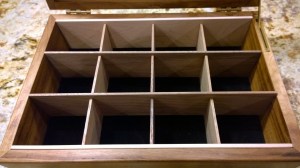Tea Box (Open, with view of dividers)